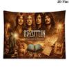 Led zeppelin Wall Tapestry Aesthetic Wall Hanging Printed Fabric Blanket Decorative Tapestries for Bedroom Living Room Home Decor