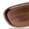 Made in Oval Wood Olive Light S x 20cm x J-kitchens Placemat/Tray, Japan, Convenient, 9-inch Grain, Brown, (27.4cm 2cm)