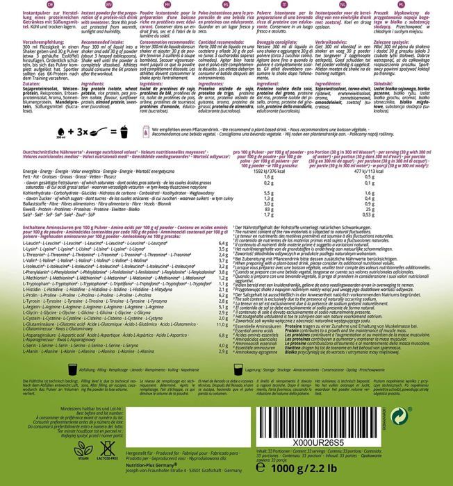 Nutri+ shape &amp; shake 6k protein - poudre de protéines végétaliennes - banane - proteines - 1000g