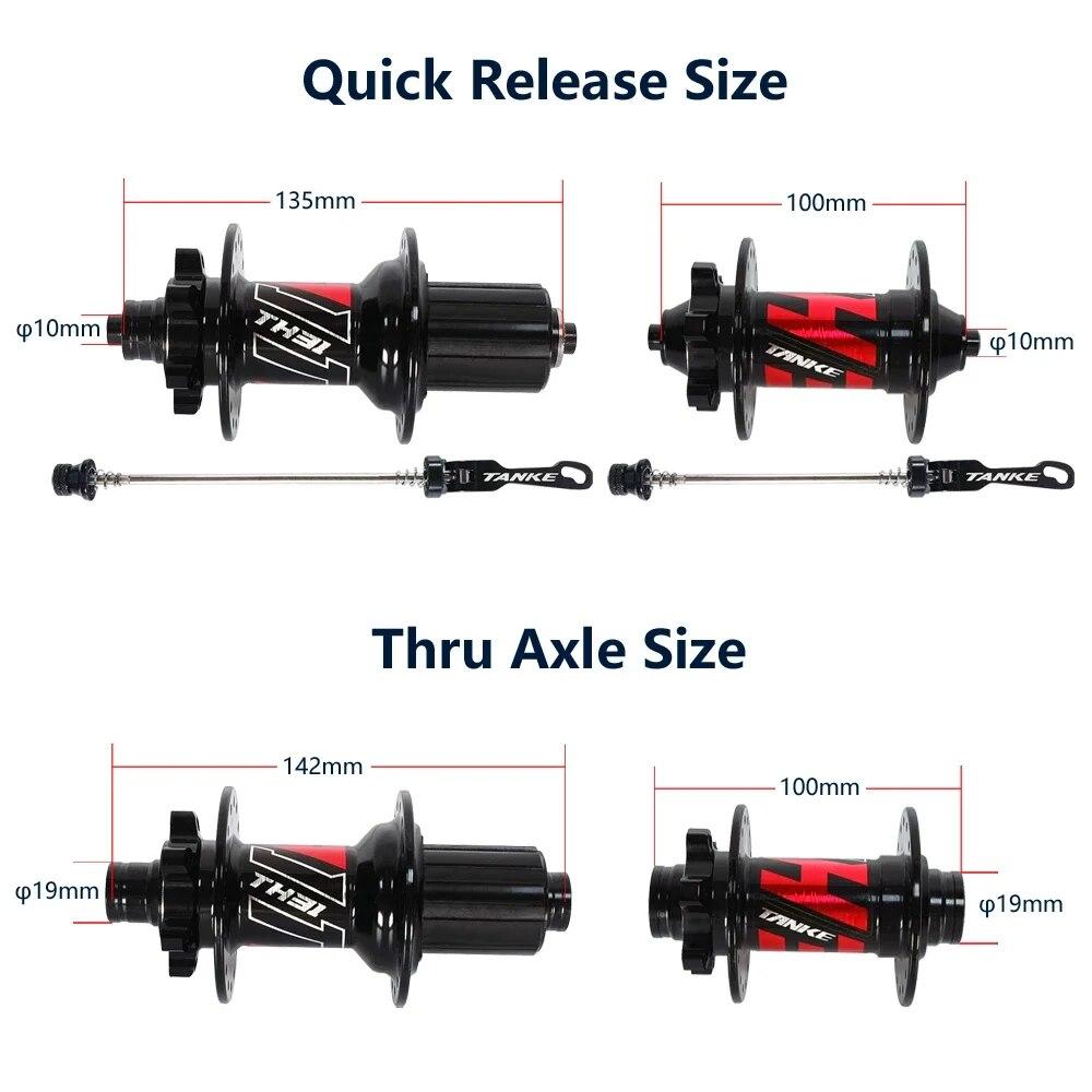TANKE MTB Hub Sealed Bearing 32 36 Holes 6 NBK Cubo Mountain Bike Disc Brake Aluminum Alloy Bicycle Hub 7 8 9 10 11 12