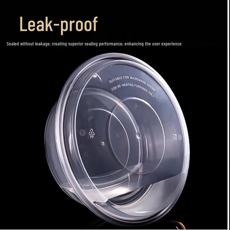 Xin Yun Fa 3500ml Disposable Round Food Containers - 90 Pack