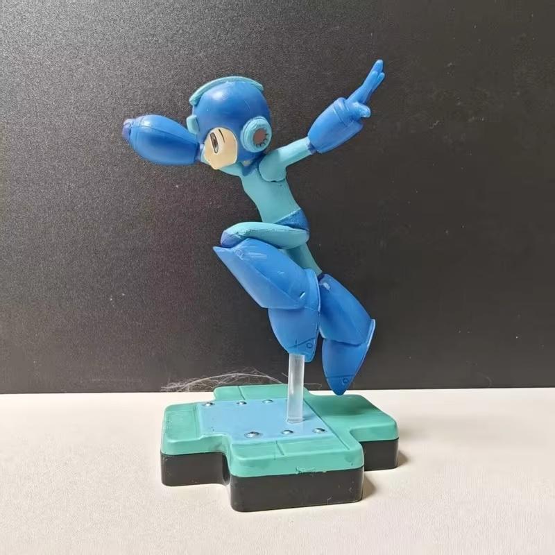 Anime Games Rockman Figures Mega Man Desktop Ornament Model Computer Case Decoration Boy Toy Collectible Festival Gift