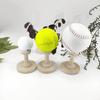 3Pcs Golf Tennis Ball Support Bracket Baseball Display Stand Wood Baseball Holder Softball Baseball Accessories Enduring