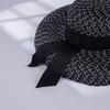 New Fashion Summer Women's Sun Protection Elegant Black Bow Accessories Versatile Casual Hat Sun Hat