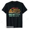 Earth Day T Shirt Save The Ocean Protect Wildlife Environunisextal Activist Vintage Designer Clothes Streetwear Soft