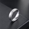 Fashion titanium steel ring 6mm bilateral ball matte simple niche couple ring temperament hand jewelry