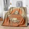 Flannel Blanket Holiday Blanket Themed Blanket Mysterious Night Blanket with Skeleton and Red Cloak Home Living Room Sofa TV Warm Blanket Bedroom Bed 