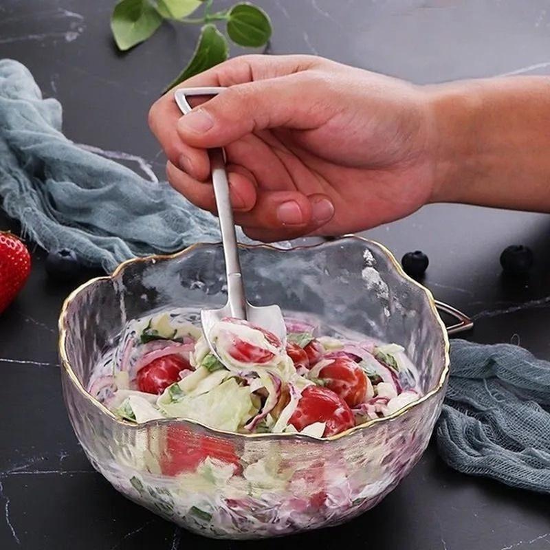 8 ks Nerezová kávová lžička Retro lopatka Lžička na zmrzlinu Kreativní čajová lžička Módní stolní nádobí