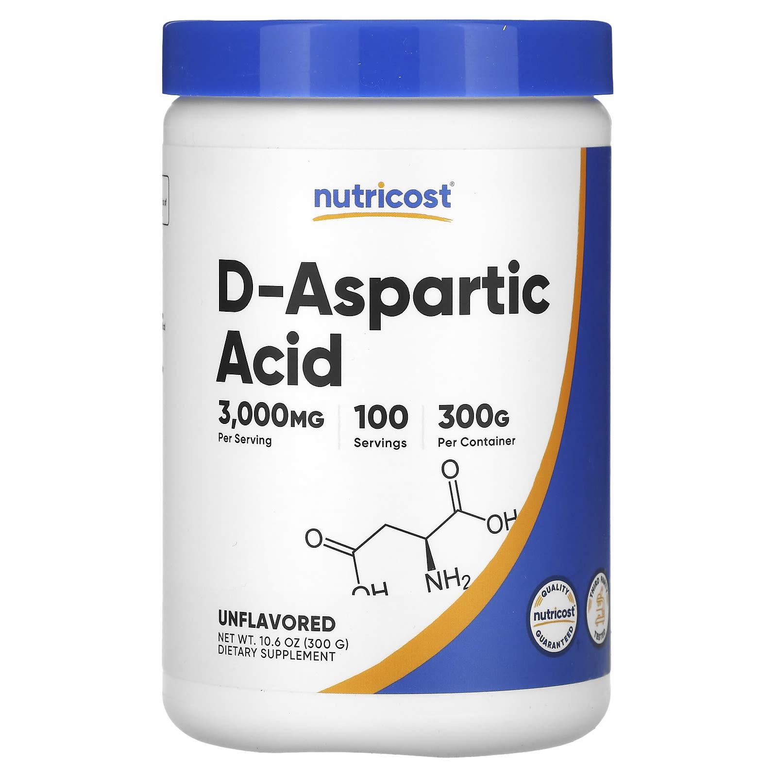 

D-Aspartic Acid, Unflavored, 300G(10.6Oz)