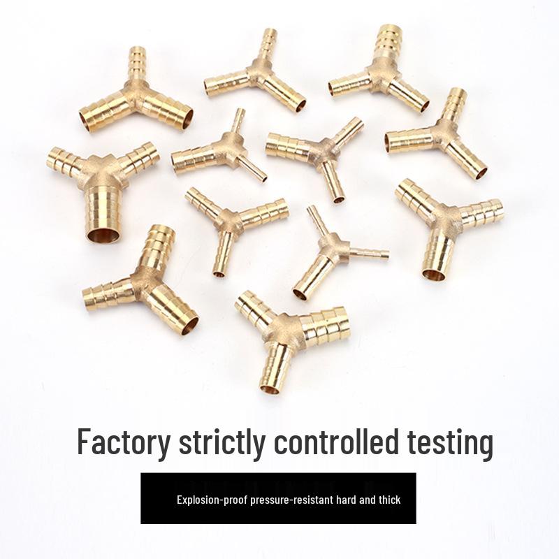 Copper Y-Type Reducing Tee Connector for Soft Water, Oil, and Air Pipes (Sizes 4, 6, 8, 10, 12)