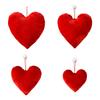 Multipurpose Soft Stuffed Heart Pendant Valentine's Day Red Heart Hanging Ornament For Wedding Proposal Decoration