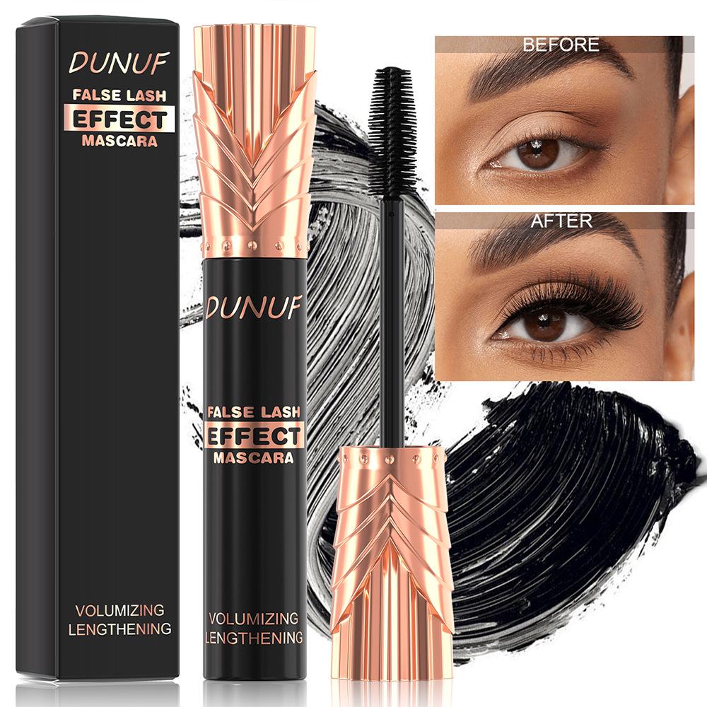 DUNUF 24-Hour Waterproof Mascara: Long-lasting, Thickening, Lengthening & Curling.