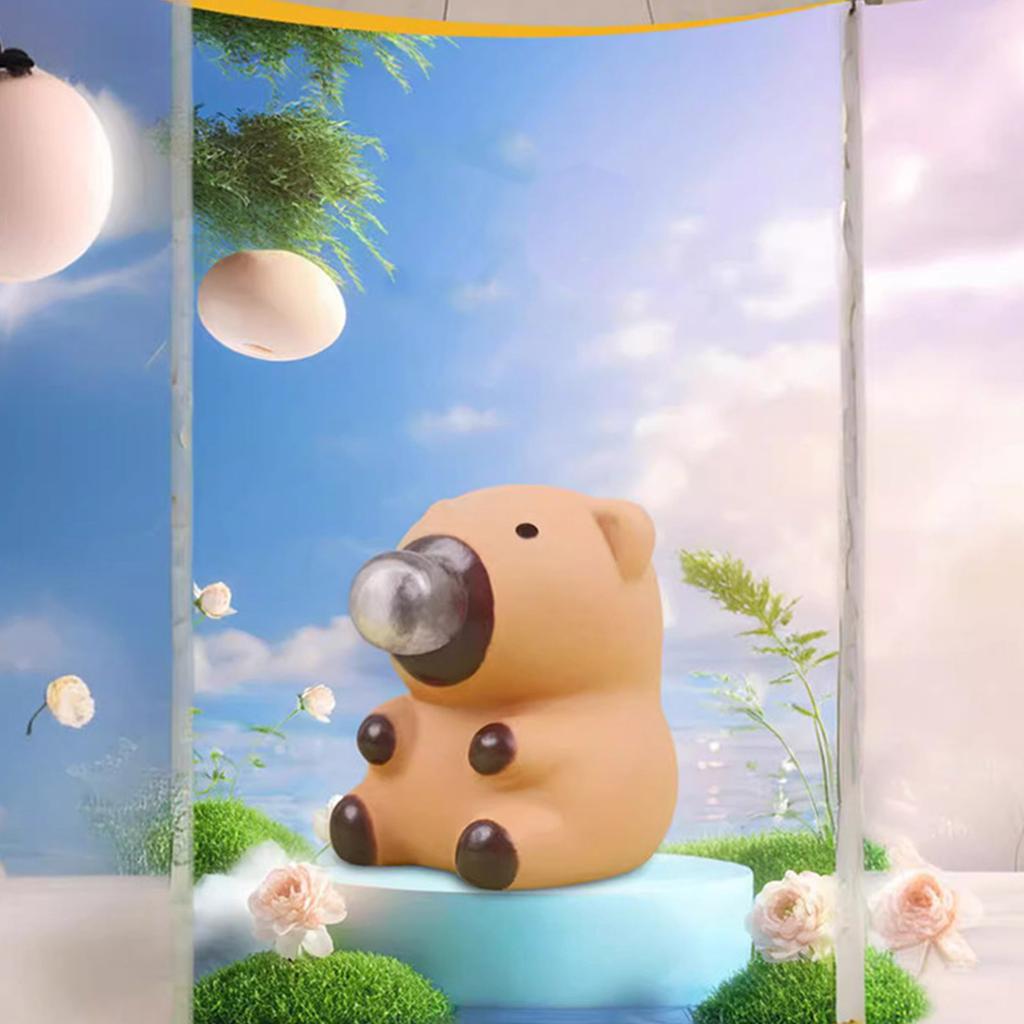 Neuartiges Blasenblasen-Capybara-Figur-Quetschspielzeug Neuartiges Gag-Tischspielzeug Dekomprimierendes Kneif-Stress-Spielzeug Capybara