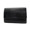 Used LOUIS VUITTONKey Holder  Black Leather Unisex