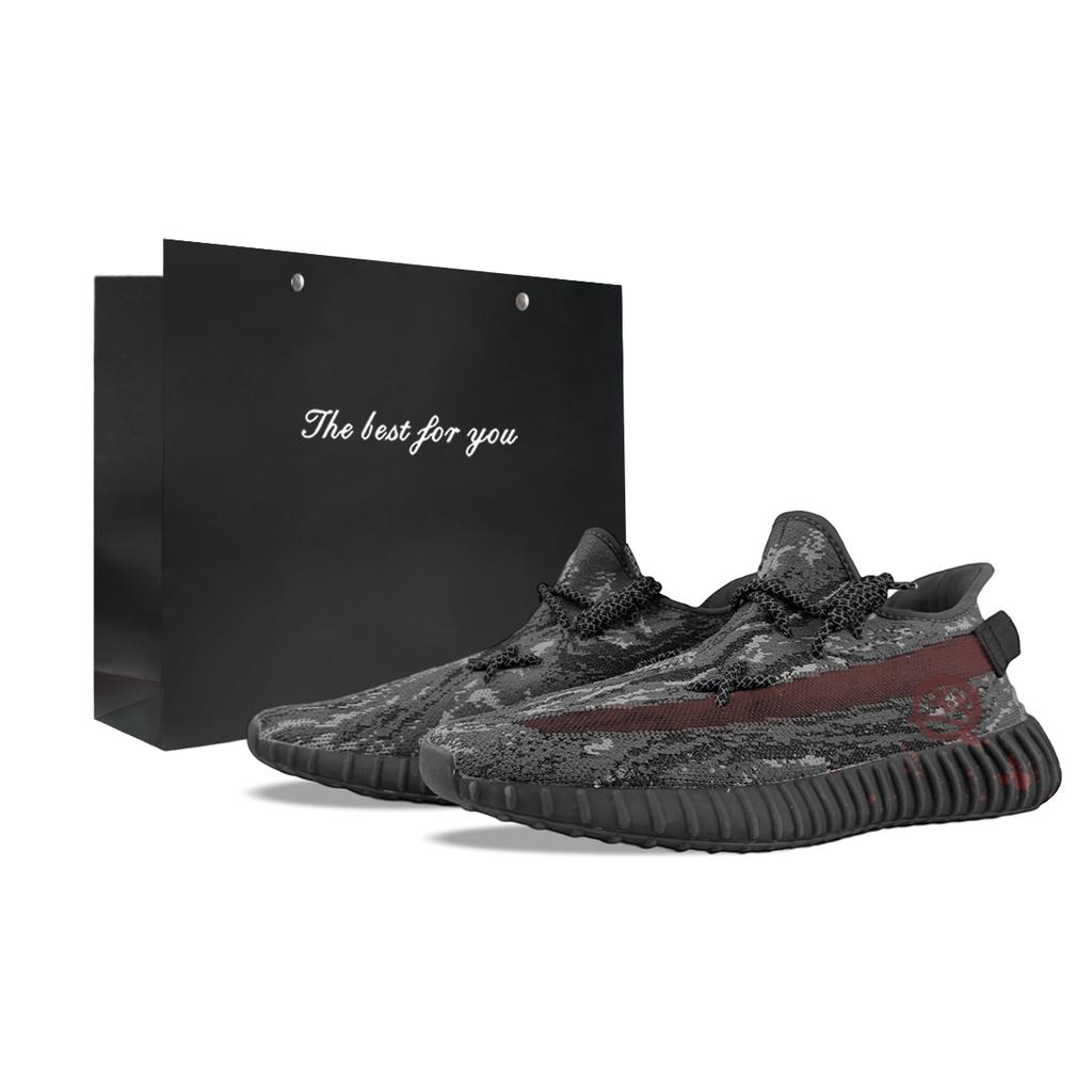 Adidas Originals Yeezy Boost 350 V2 Abrasion Resistant Abrasion Resistant Low top Casual Shoes Unisex Black Red ID4811(Team373-BOX)