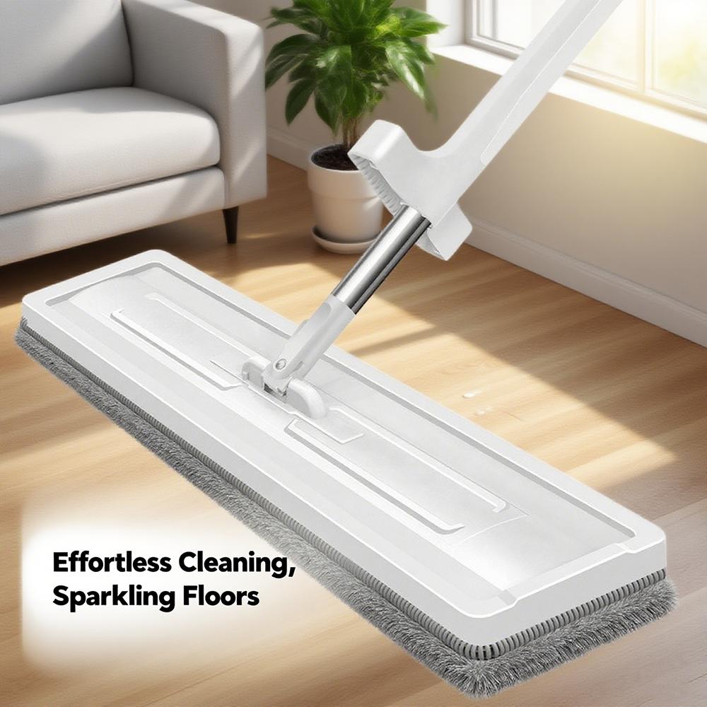 Large 42cm Flat Mop Self-Contained Slide 360°Rotating Floor Mop Microfiber Lazy No Hand-Washing Floor Floating Mop Household Cleaning Tools