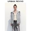 UR 2026 Spring Women's Cotton Hooded Cape Coat
