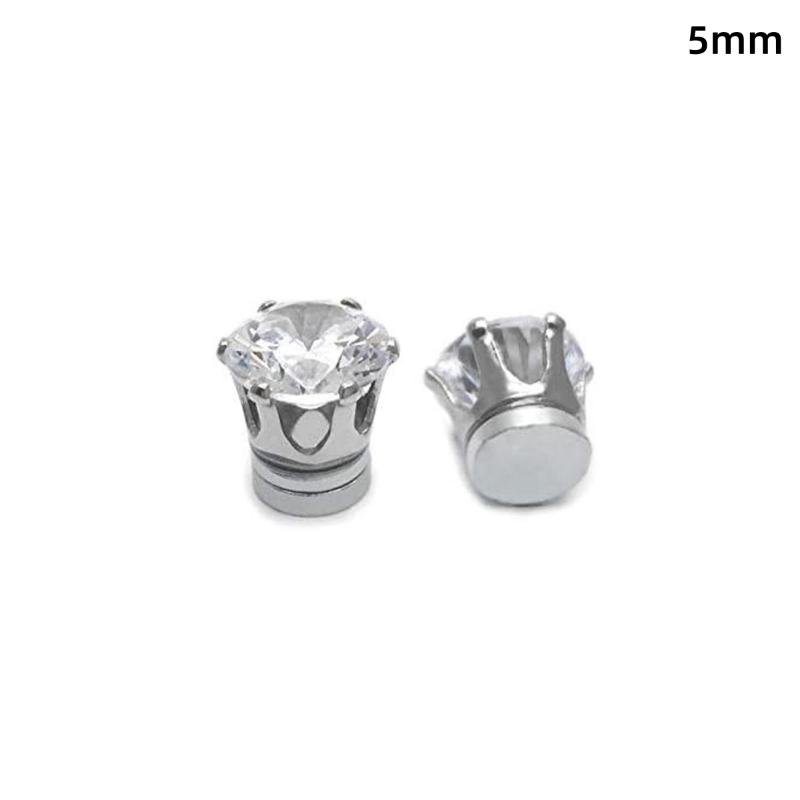 1/2 Bucăți Clipsuri Magnetice pentru Urechi Știfturi pentru Urechi cu Zirconiu Cubic Fără Necesitatea Găuririi și Aspect Strălucitor Perfecte pentru Purtare Zilnică Petreceri Întâlniri
