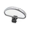 Espelho Retrovisor de Ângulo Amplo Meio Oval Prateado Universal para Ponto Cego de Carro