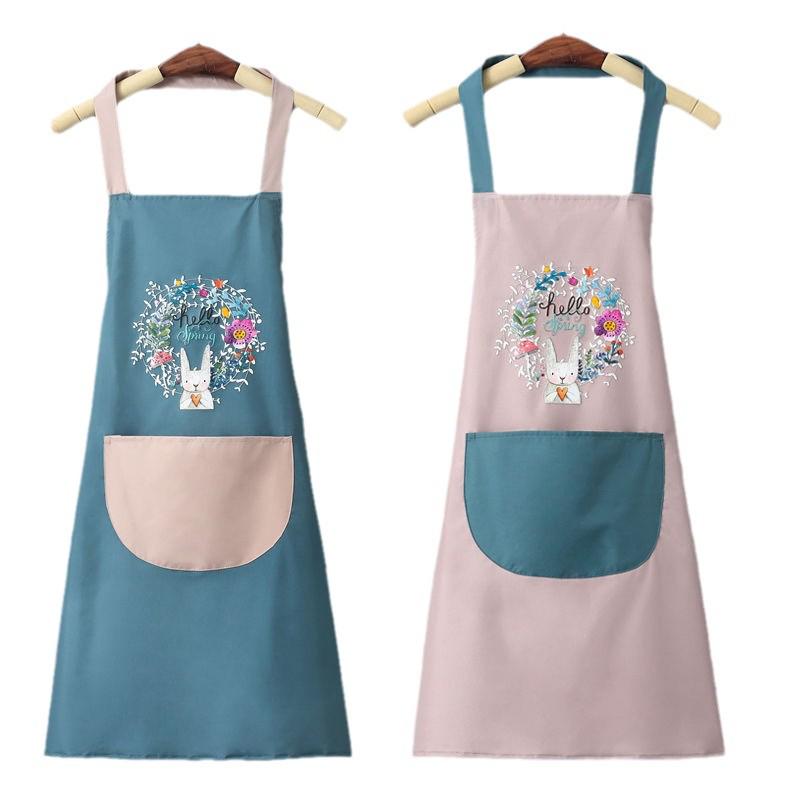 Women's Fashion Waterproof & Oil-Proof Apron: Stylish Kitchen and Cooking Workwear with Free Shipping