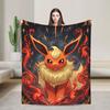 Warm BlanketsChildren Travel Flareon Throw Blanket  Flannel Bedspread For Outdoor Funny Sofa Bed Cover
