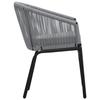VidaXL Garden Chairs 2 Pcs Anthracite PE Rattan 48137