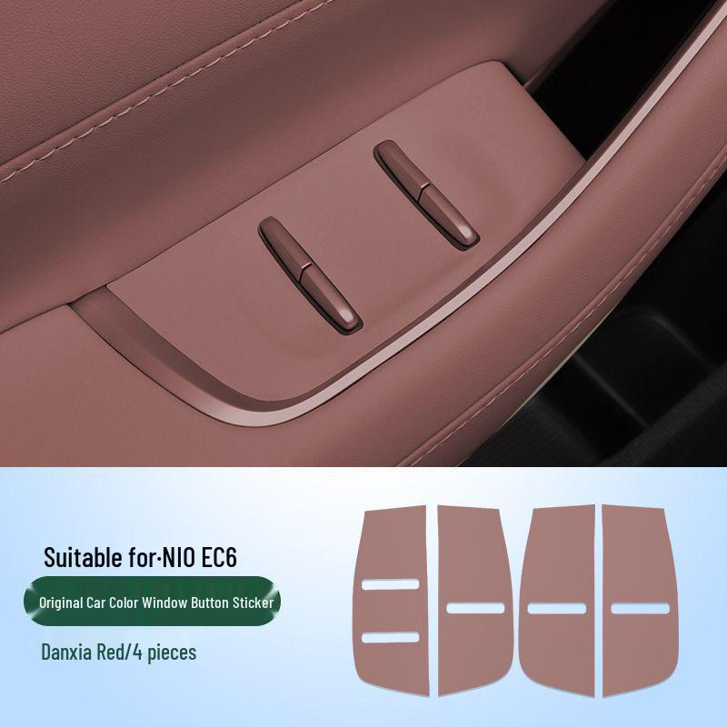 23-26 Nio ES6/EC6 Door Switch Leather Protective Stickers for Interior Modification