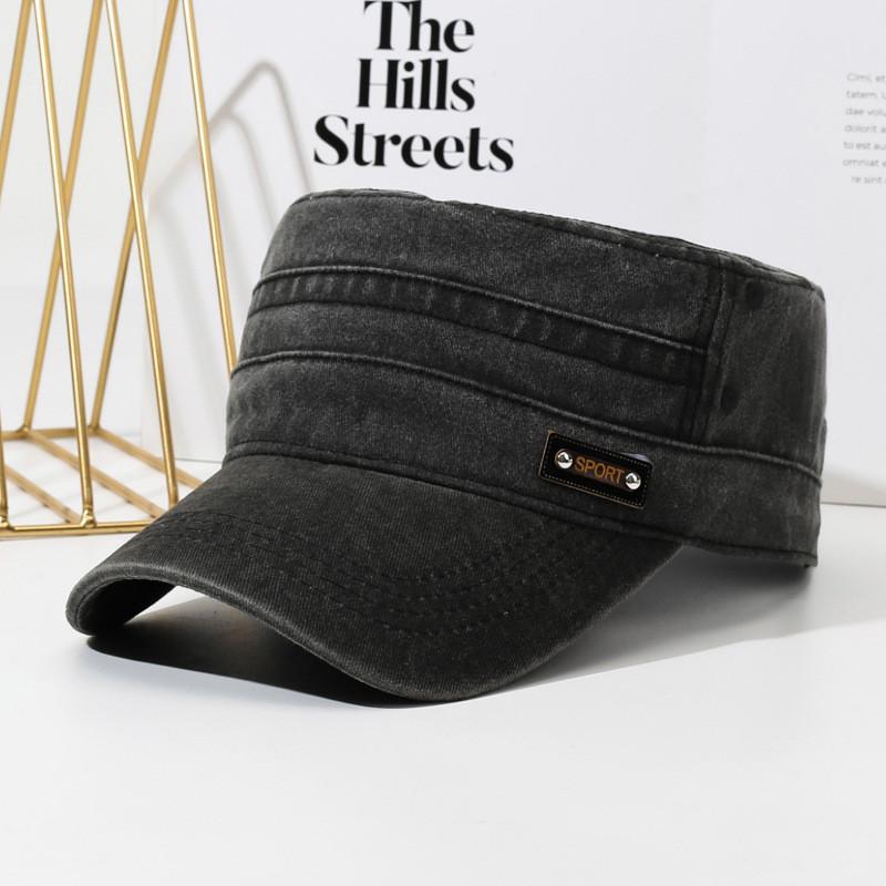 Cotton Baseball Cap With Adjustable Closure For Outdoor Sun Protection