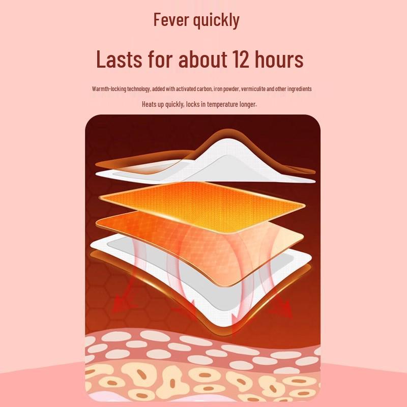 **Self-Heating Disposable Heat Pack: Long-Lasting Warmth for Waist and Menstrual Comfort**