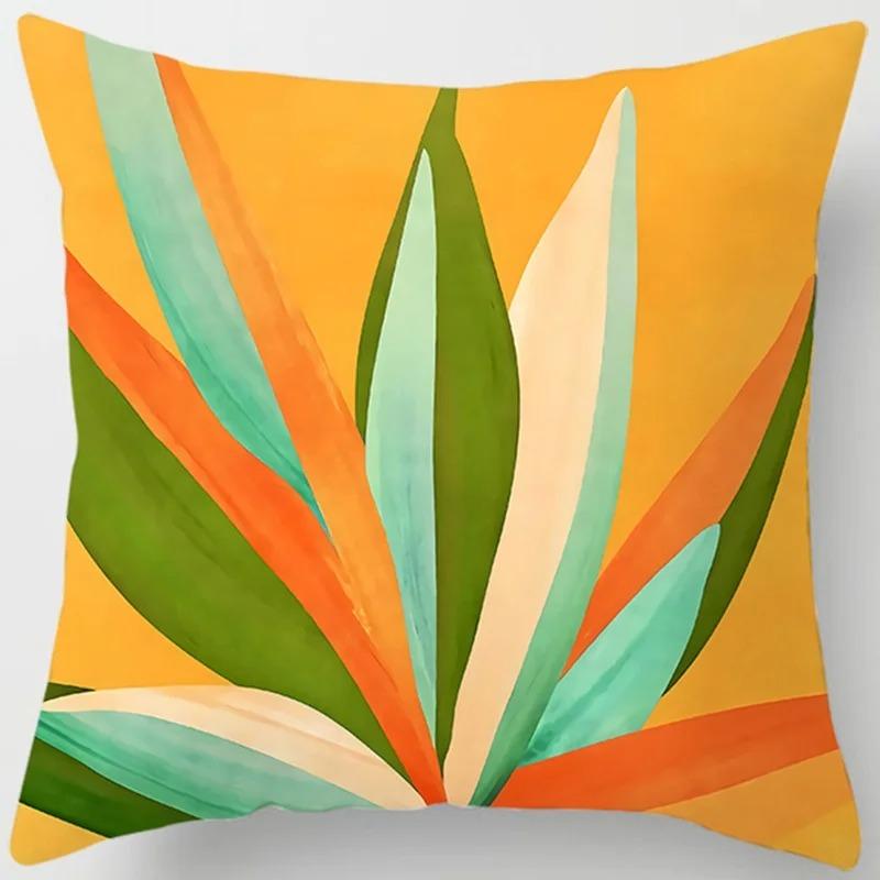 Офис Гостиная Дом Наволочка Цветочный Узор Наволочка Автомобиль Украшения 40x40cm