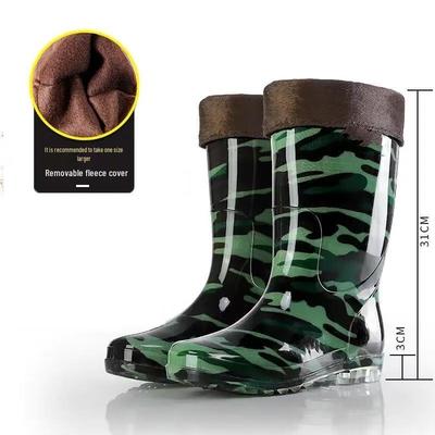 DAXTE Hohe Verdickte Arbeits-Sicherheits-Regenstiefel