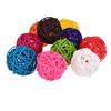 10Pcs Bird Parrot Bite Play Toy Parakeet Cane Weaving Vine Ball Pet Cage Decor
