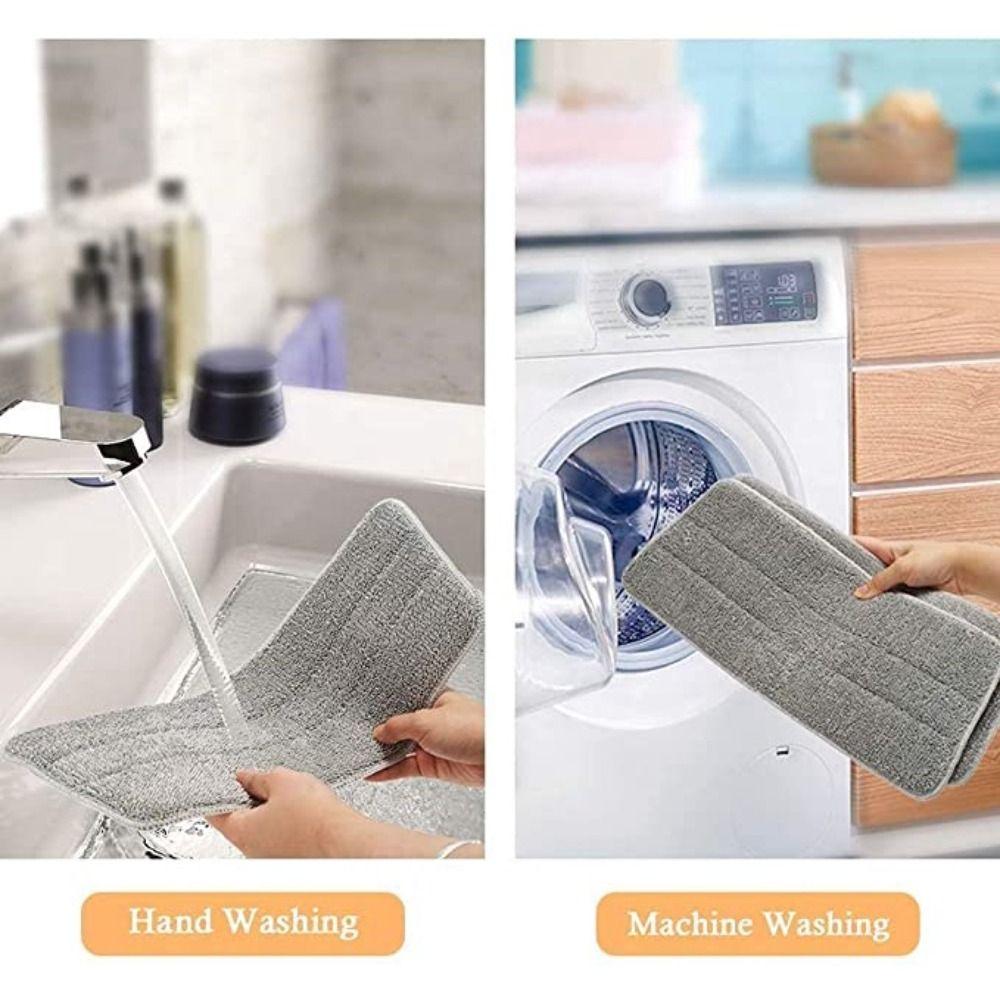 3PCS Microfiber Flat Mop Replacement Cloth Washable Mop Refill Durable Lazy Mop Cloth
