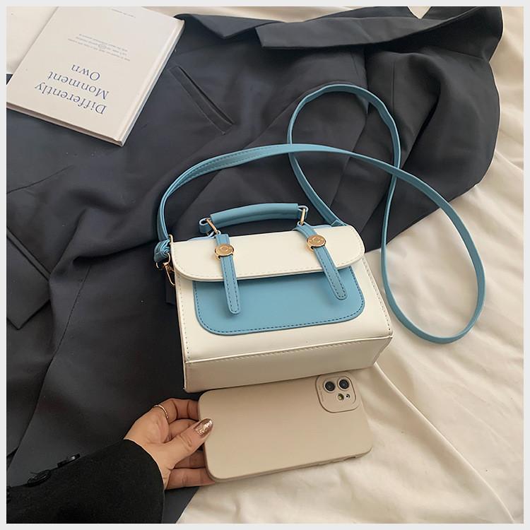 Stylish Color Block Handheld Shoulder Bag For Women In Fresh Summer Design 2024