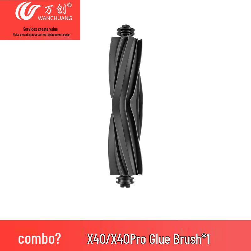Wanchuang Accessories Kit for Dreame X40/X40Pro: Side Brush, Mop, Dust Bag, Roller Brush, Dustbin