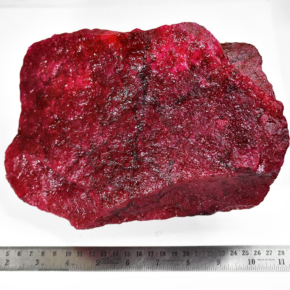 Earth Mined 2500 Ct CERTIFIED Uncut NATURAL Red Ruby Rough Loose Gemstone