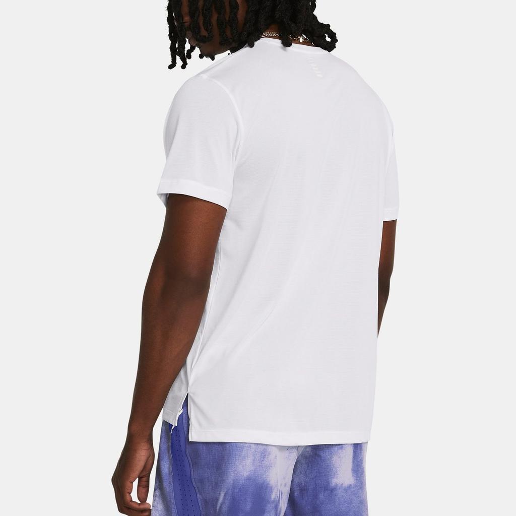 Under Armour Logo Print Round Neck Breathable Short Sleeve T-Shirt Men T-Shirt White 1382582-100