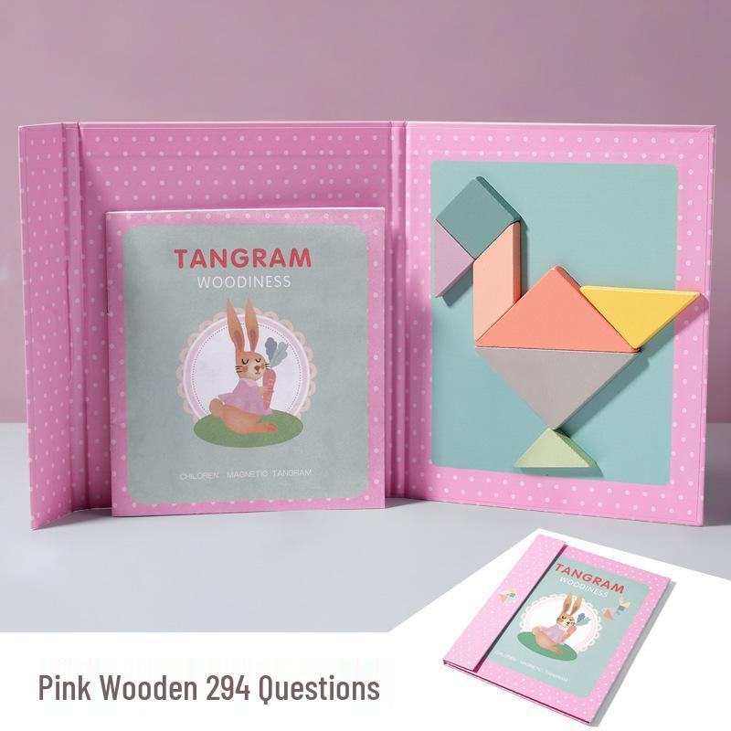 Magnetic Tangram Puzzle Blocks for Kids, Ages 3-6