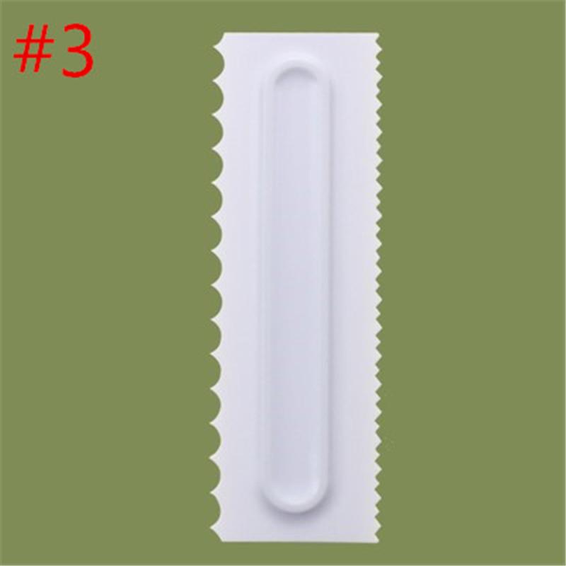 1pc Cream Scraper Irregular Teeth Edge Spatulas Cake Baking Scraper Fondant Cake Slicer Pastry Cutters Tools DIY Decorating