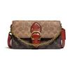 New Beat Canvas With Leather Chain Bag, Portable Crossbody Bag, Shoulder Bag Women's Tan C0831-B4SI0