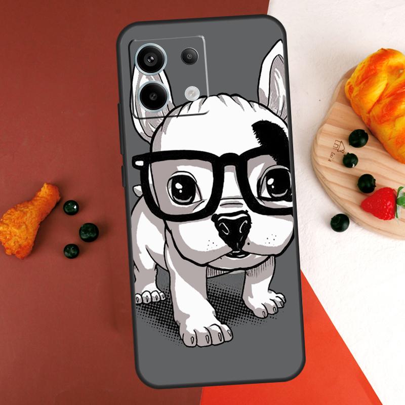 French Bulldog Art Case For Xiaomi Redmi Note 13 14 Pro 9 10 11 12 Pro 10S 11S 12S Redmi 13C 10C 12C 14C Coque