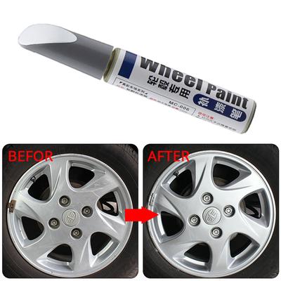 Autolack-Kratzer-Reparaturstift, Radausbesserungs-Lackreiniger, Malstifte, Markierungsstift, Pinselfarbe, Autoreifen-Laufflächenpflege, Sprühfarbe