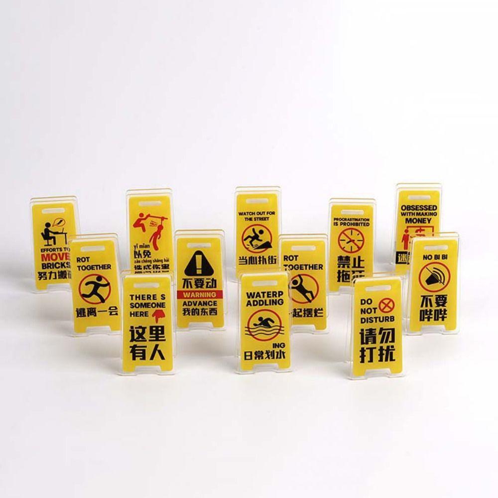 Two-sided Hand Account Clip Warning Sign Sealing Clip Acrylic PP Clip  Stationery Finishing