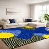 Abstract Style Living Room Carpet Decoration Home Color Blocks Splice Sofa Tea Table Rug Light Luxury Art Large Size Foot Mat