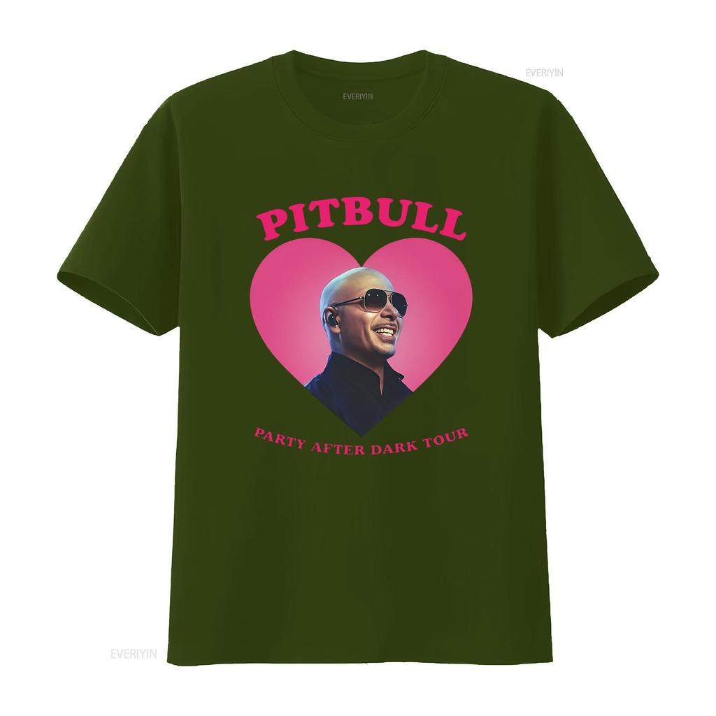 Pitbull Party After Dark Tour Mr Worldwide Maglietta alla moda elegante per i fan vintage lavata versatile abbigliamento da stilista