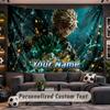 Wall Hanging Tapestry Custom NameMy Hero Academia Pattern Personalized Printed Fabric Wall Decor