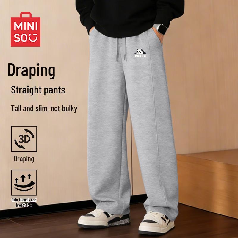 MINISO Men s Casual Sports Straight Leg Sweatpants L