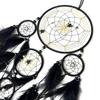 Dream Catcher Hand-woven Black Feathers Wind Chimes Room Wall Hangings Halloween Decorations Festival Party Gifts Home Accessory