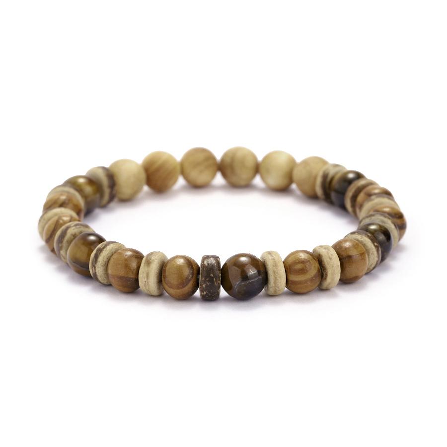 New Handmade Natural Wood Strand Bracelet For Men Positive Energy Yoga Meditation Healing Braslet Leisure Versatile Accessories