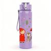 1PC Little Red Riding Hood Scene 750ml Color Plastic Sports Water Bottle Leakproof Flip Straw Lid For Sports Office Home Use